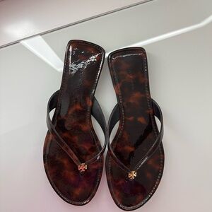 Tory Burch Tortoise Pattern Sandals